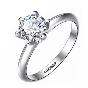 Bridal jewelry gold ring 18 KRGP size 8
